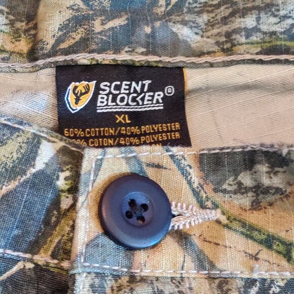 Scent Blocker Camo Pants Men's Size XL Cargo S3 Mossy Oak Hunting Field Ripstop - Picture 9 of 15